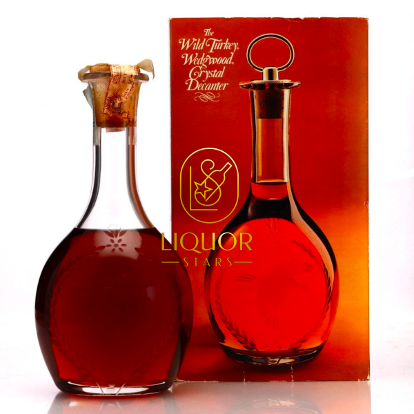 Wild Turkey Wedgwood Crystal Decanter Kentucky Straight Bourbon 1 Liter