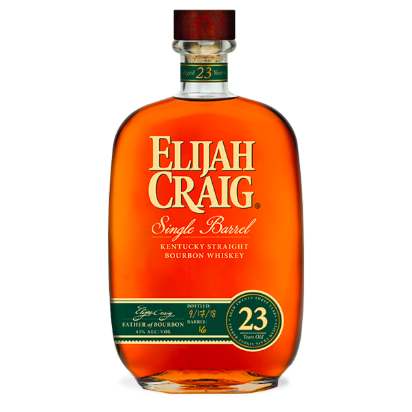 ELIJAH CRAIG 23 YEAR OLD SINGLE BARREL