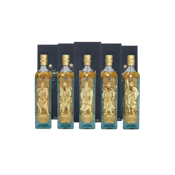 JOHNNIE WALKER BLUE LABEL 5 GODS OF WEALTH COLLECTION
