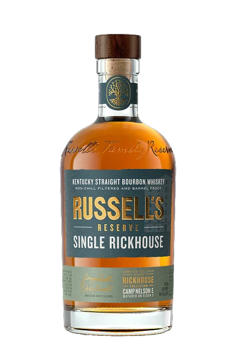 Russell’s Reserve Single Rickhouse 2025 Camp Nelson E Bourbon Whiskey