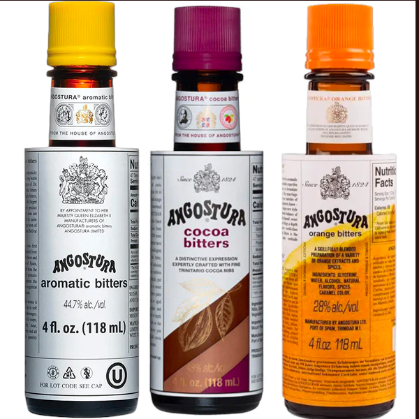Angostura Aromatic, Orange & Cocoa Bitters Bundle Liquor Stars