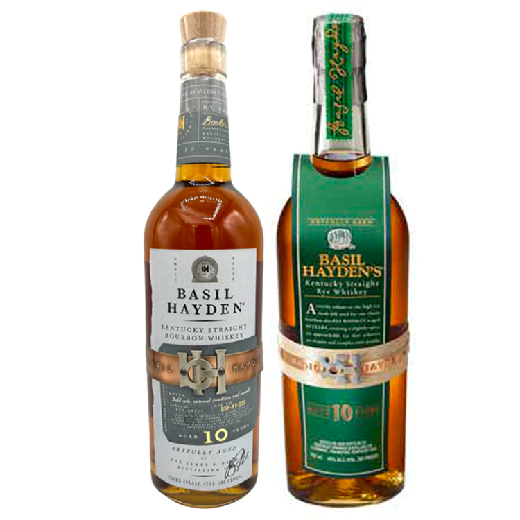 Basil Hayden's 10 Year Bourbon & 10 Year Rye Bundle Liquor Stars