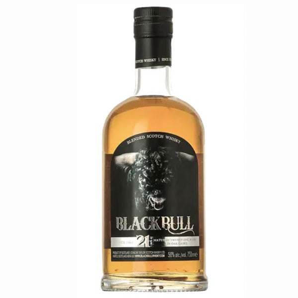 Black Bull 21 Year Old Scotch Whisky Liquor Stars