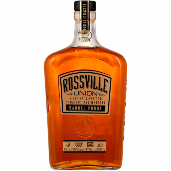 Rossville Union Master Crafted Straight Rye Whiskey Barrel Proof - Liquor Stars