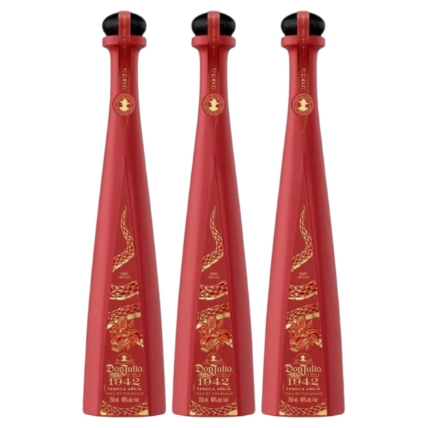 Don Julio 1942 Tequila Year of the Snake 2025 Lunar New Year Limited Edition 3 Pack