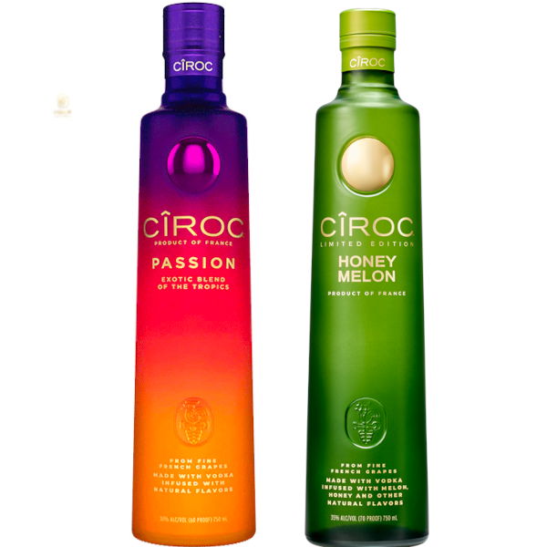 Ciroc Passion & Honey Melon 2 Pack Bundle