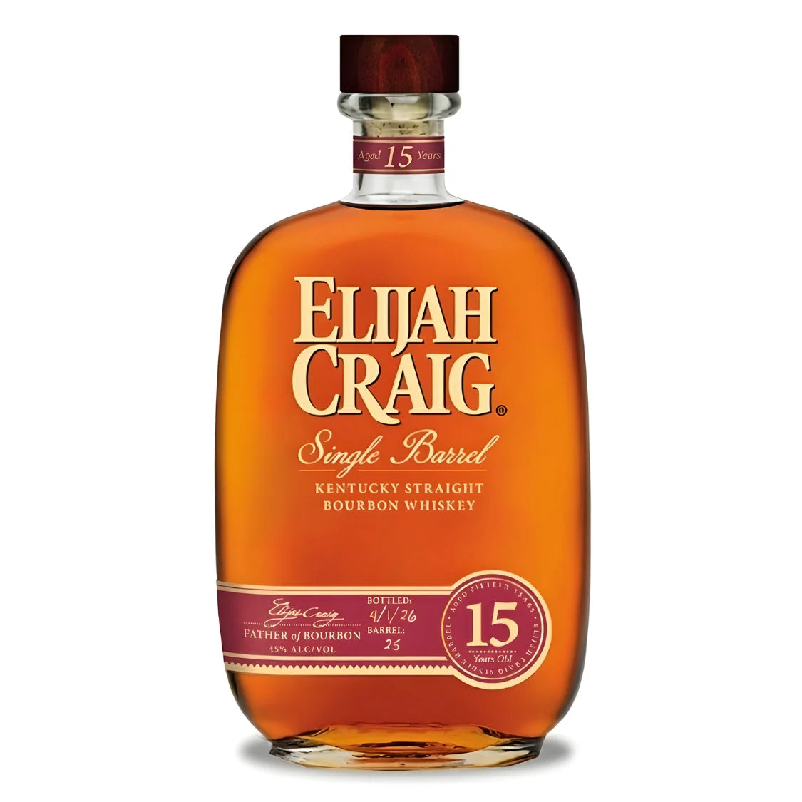 Elijah Craig 15 Year Old Single Barrel