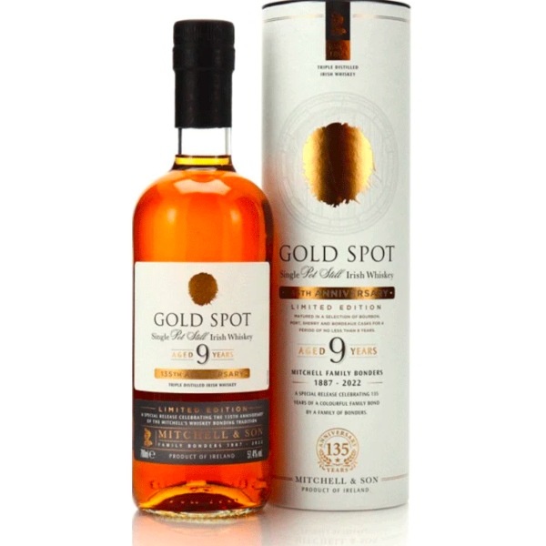Mitchell & Son Gold Spot 9 Year Old Single Pot Still Irish Whiskey