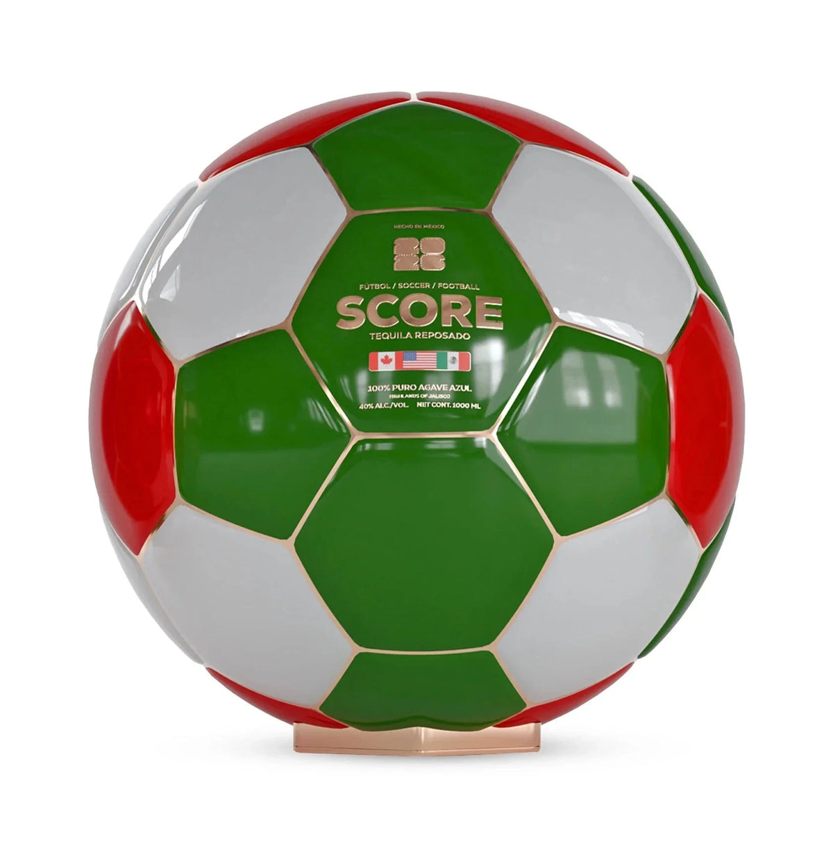 Score Tequila Reposado Mexico Limited Edition Soccer Ball Decanter