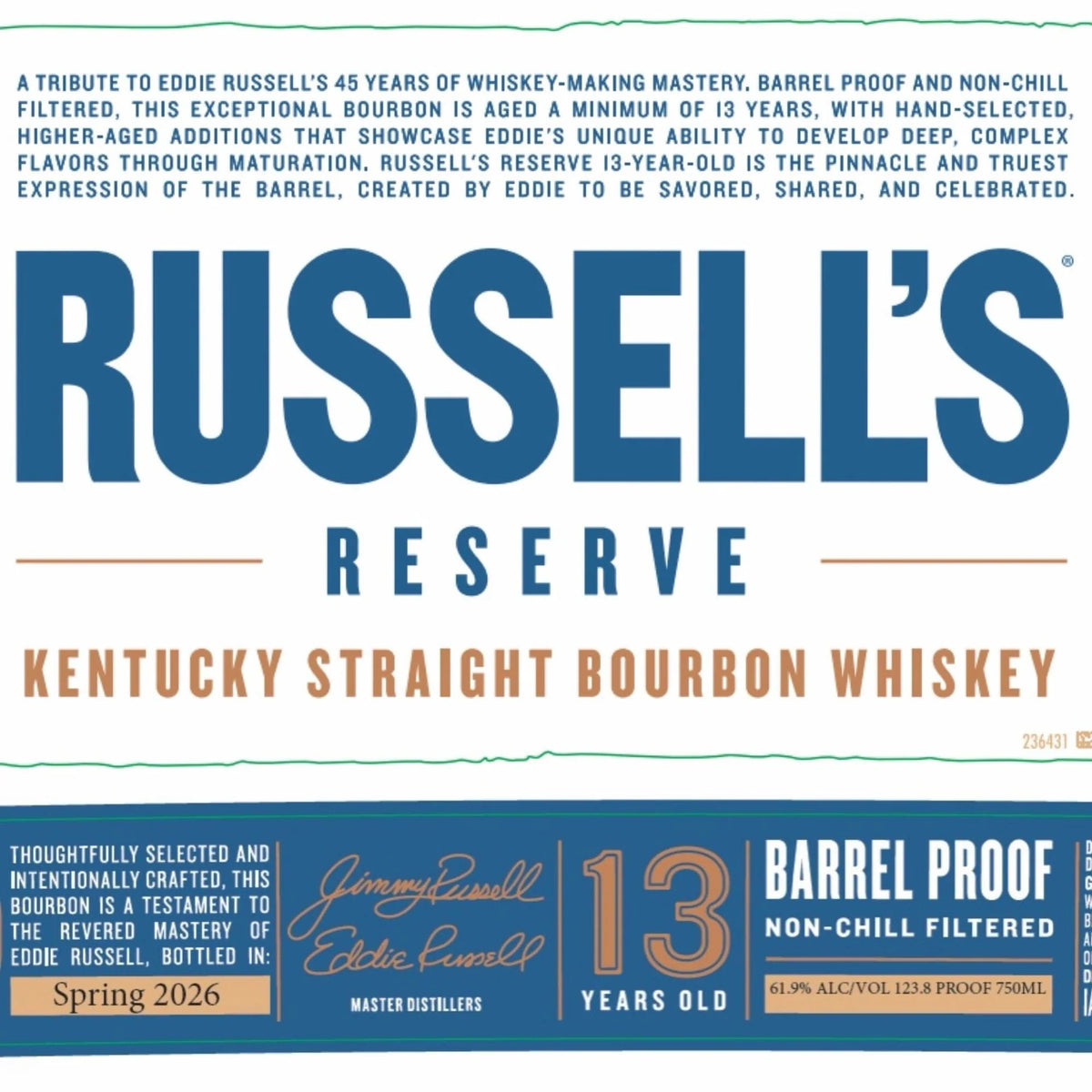 Russellâ€™s Reserve 13-Year Bourbon Eddieâ€™s 45th Anniversary