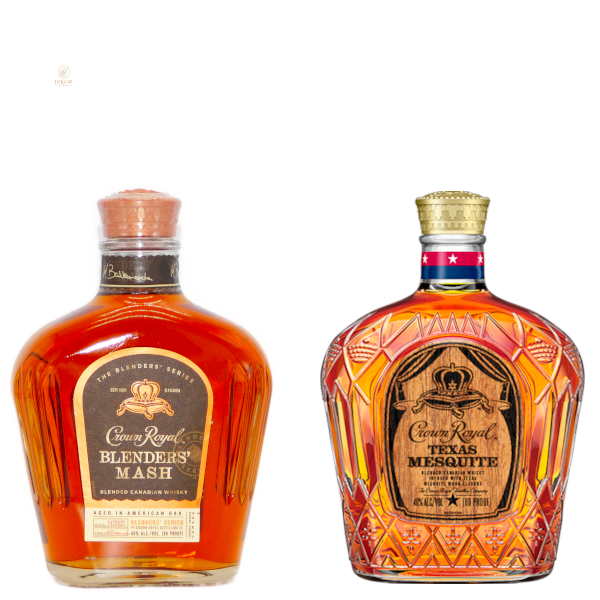 Crown Royal Blender's Mash & Texas Mesquite Canadian Whisky Bundle