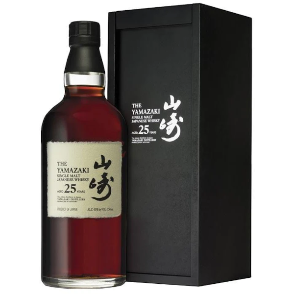 The Yamazaki 25 Year Old Single Malt Japanese Whisky Liquor Stars