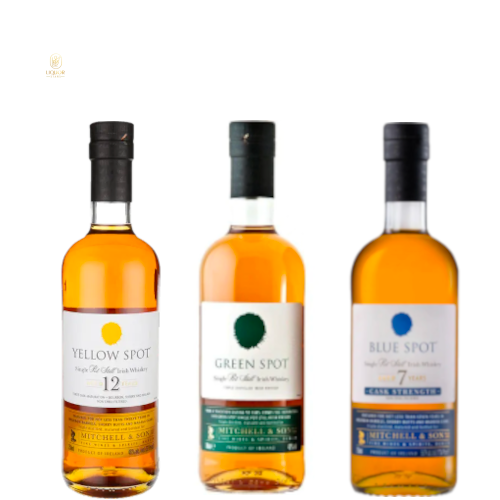 Yellow Spot, Green Spot, Blue Spot Irish Whisky Bundle