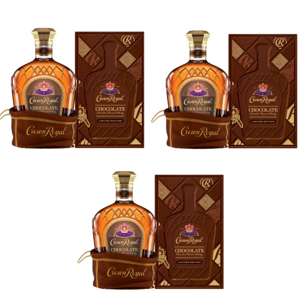 Crown Royal Chocolate 3 Pack Bundle Flavored Whisky Limited Edition