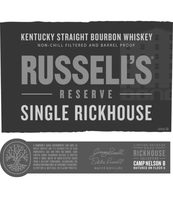 Russellâ€™s Reserve Single Rickhouse 2024 Camp Nelson B Bourbon Whiskey