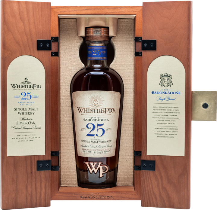 Whistlepig 25 Year Badonkadonk Silver Oak Single Malt Whiskey