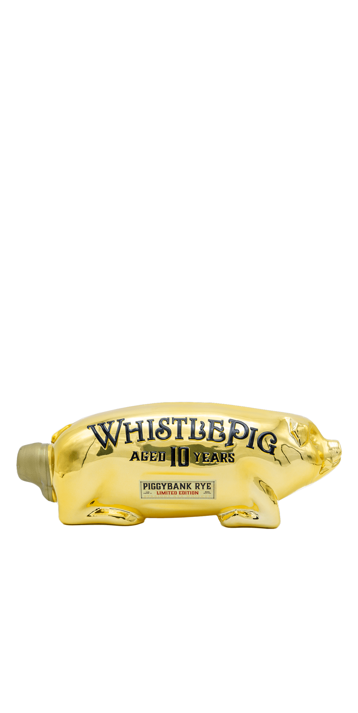 WhistlePig Limited Edition 10 Years Aged Piggybank Rye Gold Edition