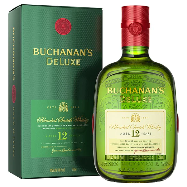Buchanan's Deluxe 12 Year Old Blended Scotch Whisky - Liquor Stars