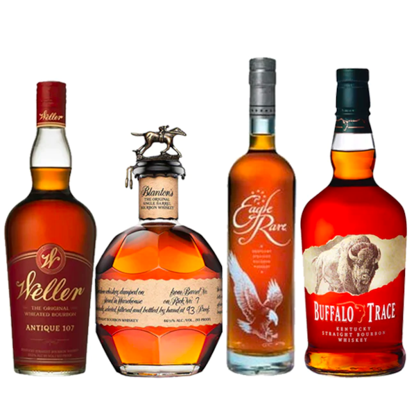 Blanton's Single Barrel Bourbon, Buffalo Trace, Eagle Rare, and Weller ...