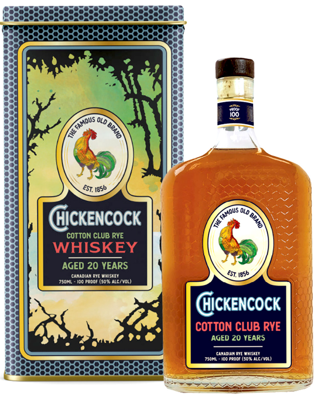 Chicken Cock 20 Year Old Cotton Club Rye Whiskey - Liquor Stars