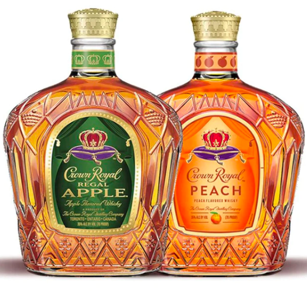 Crown Royal Apple & Crown Royal Peach Whisky Bundle - Liquor Stars