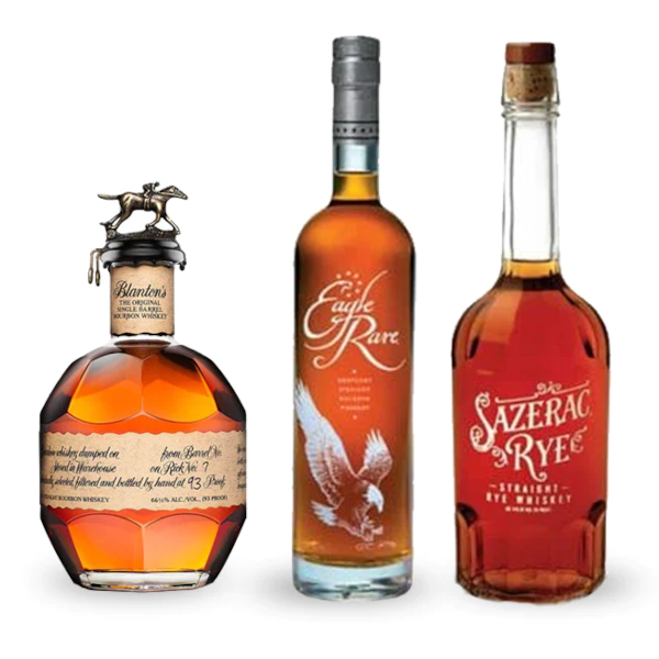 Blanton's Original Single Barrel Bourbon & Eagle Rare Bourbon & Sazerac Rye Bundle - Liquor Stars
