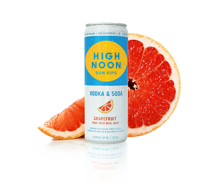High Noon Sun Sips Grapefruit Vodka & Soda Hard Seltzer 4pk - Liquor Stars