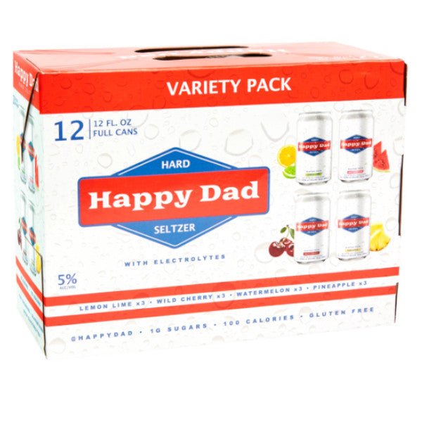 Happy Dad Seltzer Variety 12 Pack by Nelk Boys - Liquor Stars