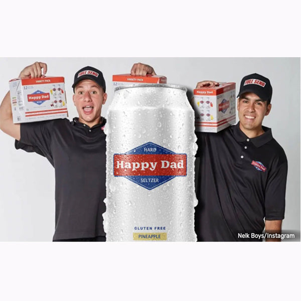 Happy Dad Seltzer Variety 12 Pack by Nelk Boys - Liquor Stars