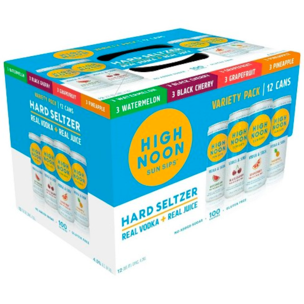 High Noon Vodka Hard Seltzer Variety 12pk - Liquor Stars