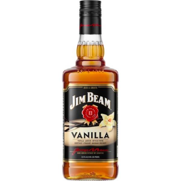 Jim Beam Vanilla Bourbon Whiskey 375 mL - Liquor Stars