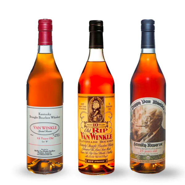 Pappy Van Winkle's 10 Year 12 Year 15 Year Bundle Liquor Stars
