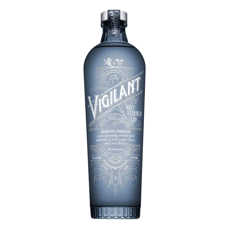 Vigilant Navy Strength Gin 114 Proof - Liquor Stars