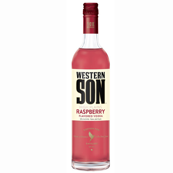 Western Son Raspberry Flavored Vodka - Liquor Stars