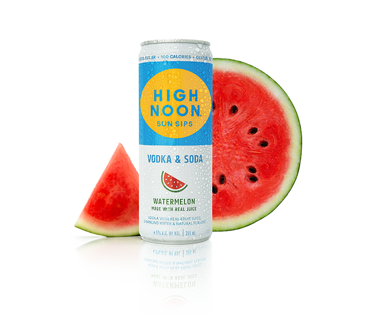 High Noon Sun Sips Watermelon Vodka & Soda Hard Seltzer 4pk - Liquor Stars