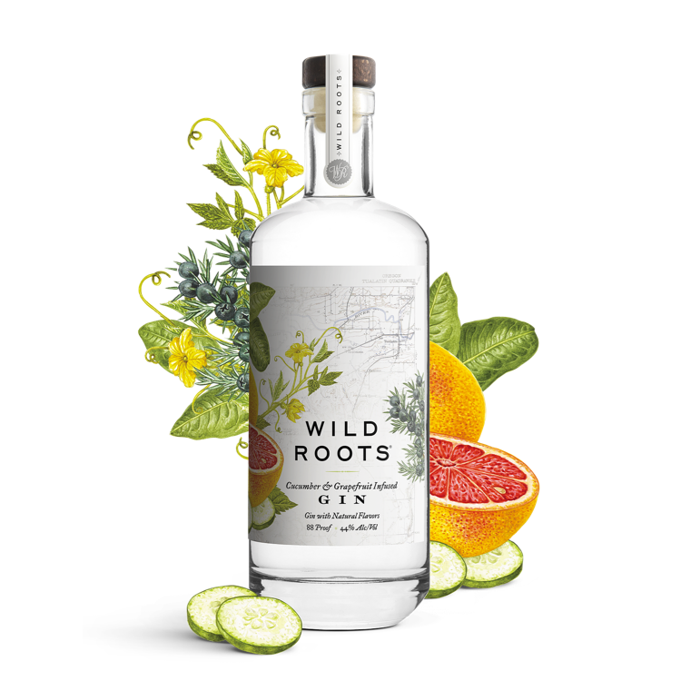 Wild Roots Cucumber & Grapefruit Infused Gin - Liquor Stars