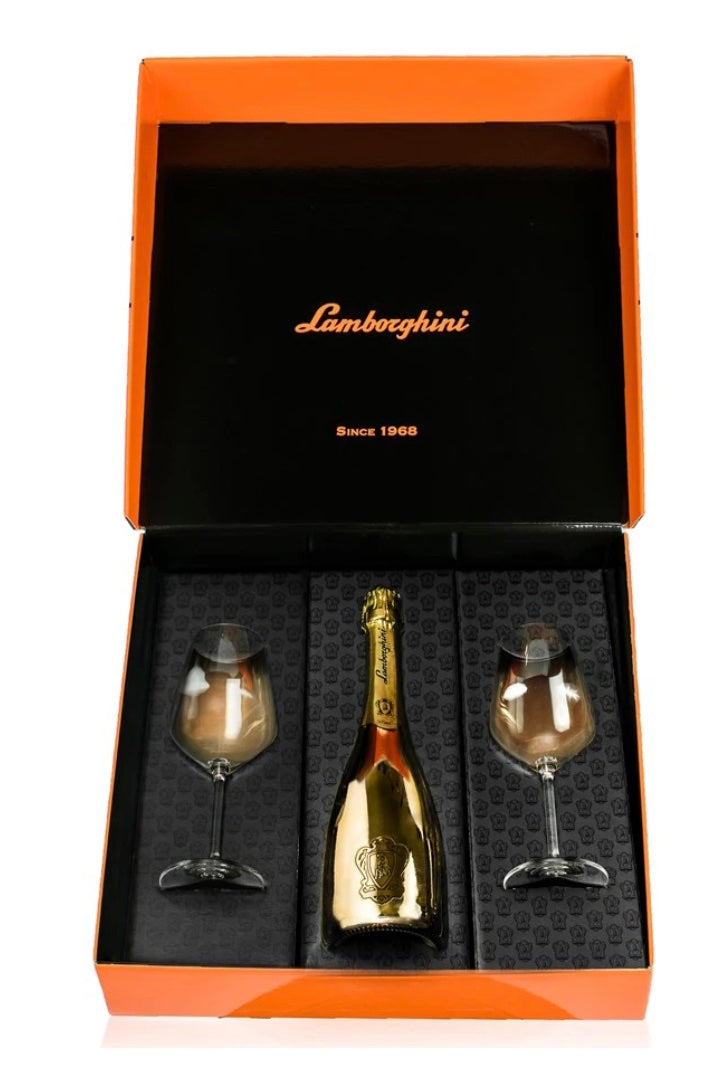 Lamborghini: Oro Vino Spumante Gift Set | Liquor Stars