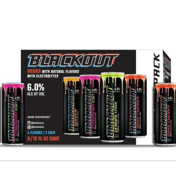 Blackout Vodka Seltzer Variety Pack - Liquor Stars