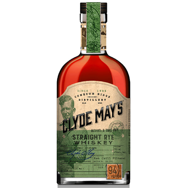 Clyde May's Straight Rye Whiskey - Liquor Stars