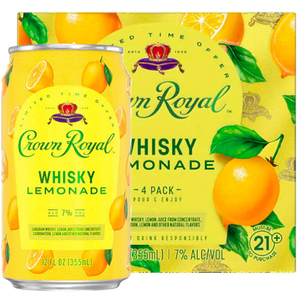 Crown Royal Lemonade 4pk Cans - Liquor Stars