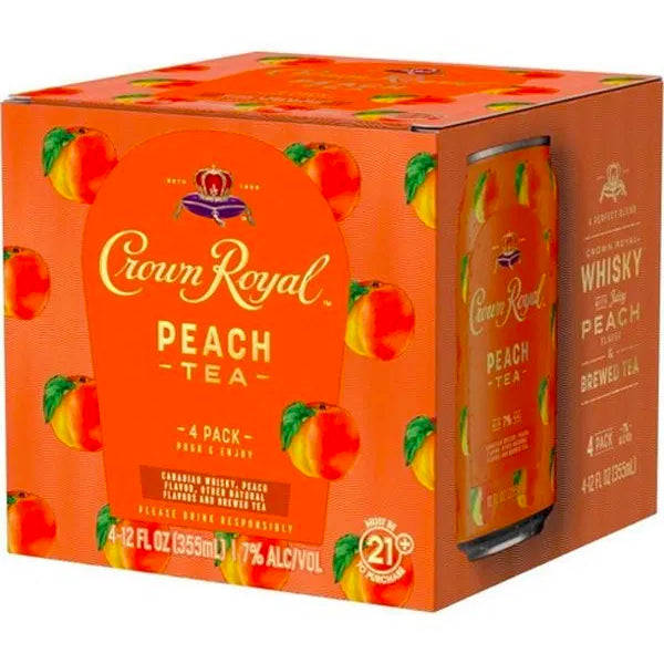 Crown Royal Peach Tea 4pk Cans - Liquor Stars