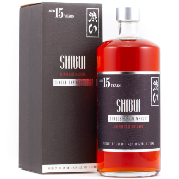 Shibui Single Grain Sherry Oak 15 Years Old Japanese Whisky - Liquor Stars